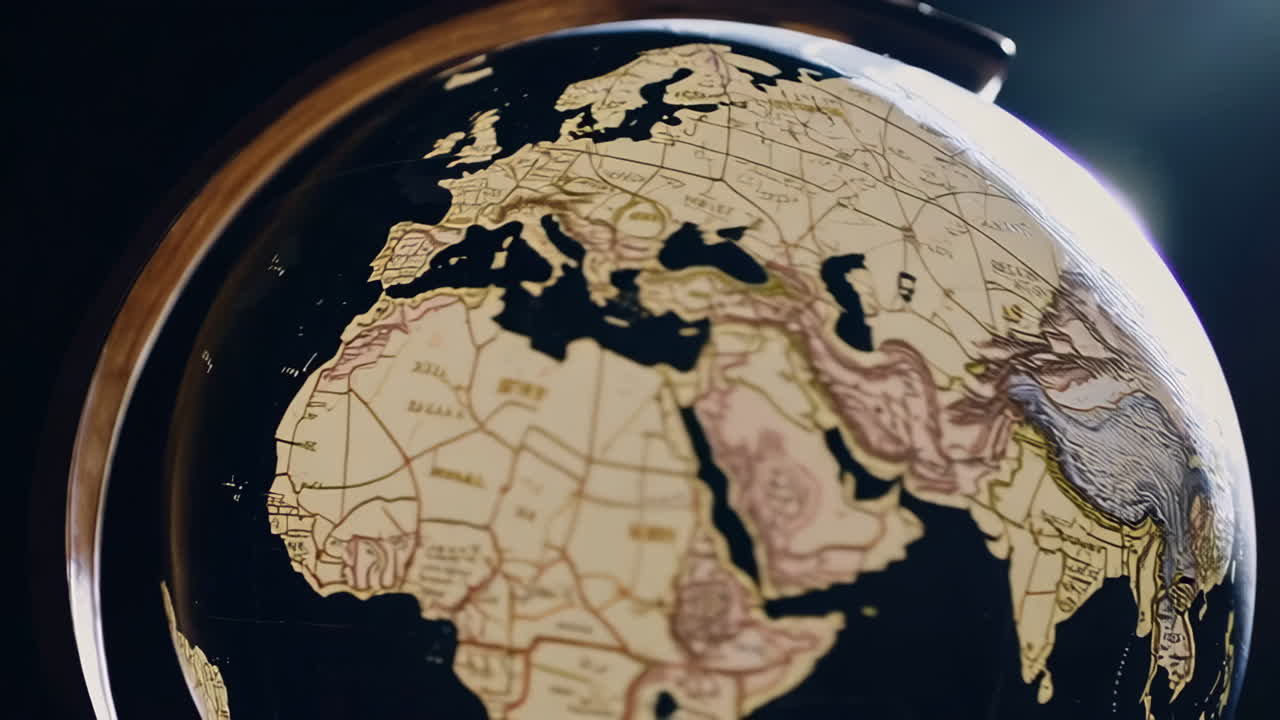 винтажный глобус