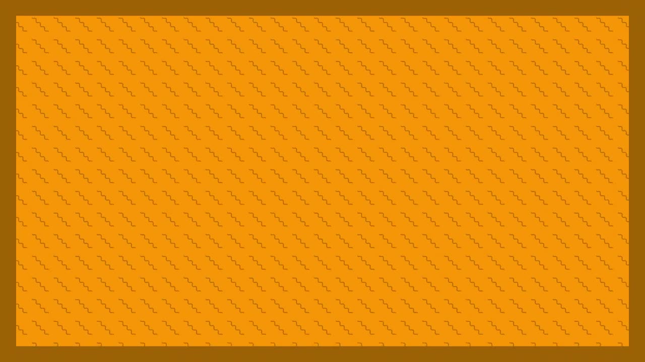 animación de formas en zigzag marrones en líneas diagonales sobre fondo naranja