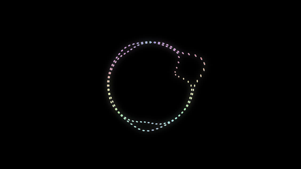 círculo de espectro de audio visualizador de audio gráficos de movimiento