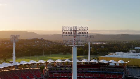 sunset view of stadium and surroundings