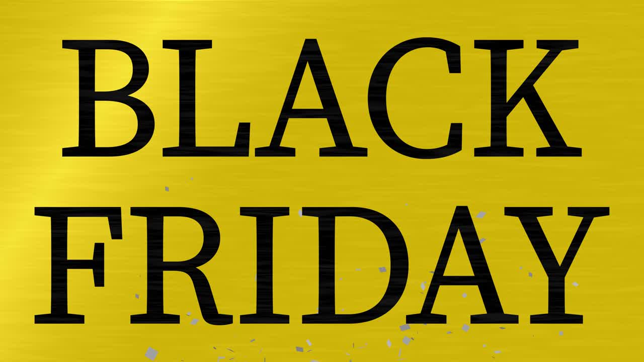 BLACK FRIDAY event text animation motion graphics
