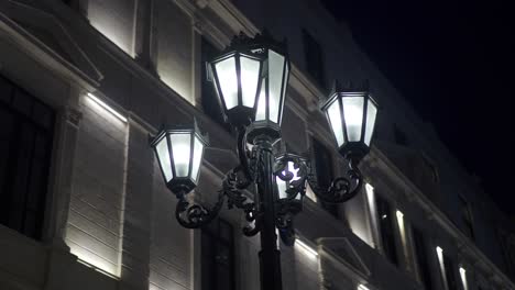 street lamp at night