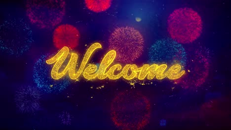 welcome fireworks graphic