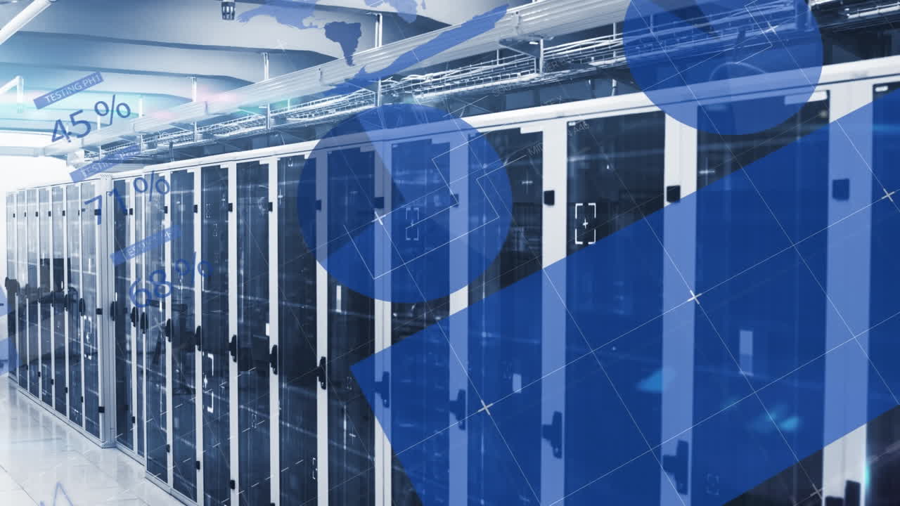 컴퓨터 서버  ⁇ 에 대한 통계 데이터 처리의 애니메이션