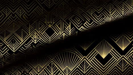 elegant art deco gold and black geometric pattern