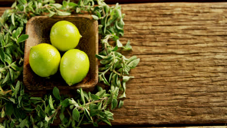 lemon in a bowl with herbs 4k