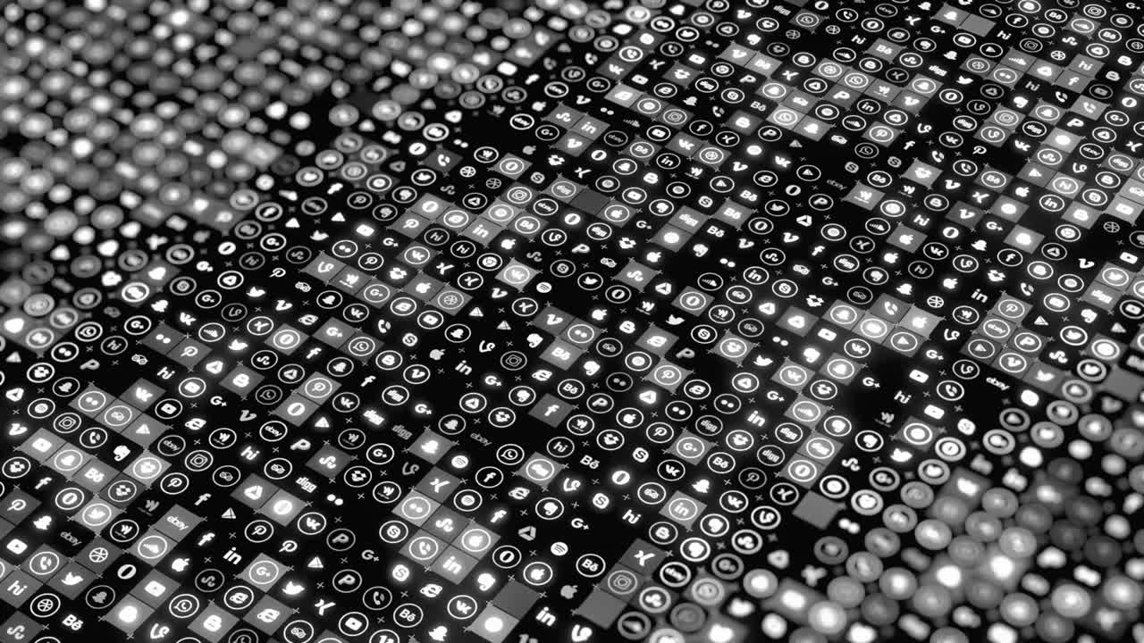 소셜 미디어 아이콘 패턴