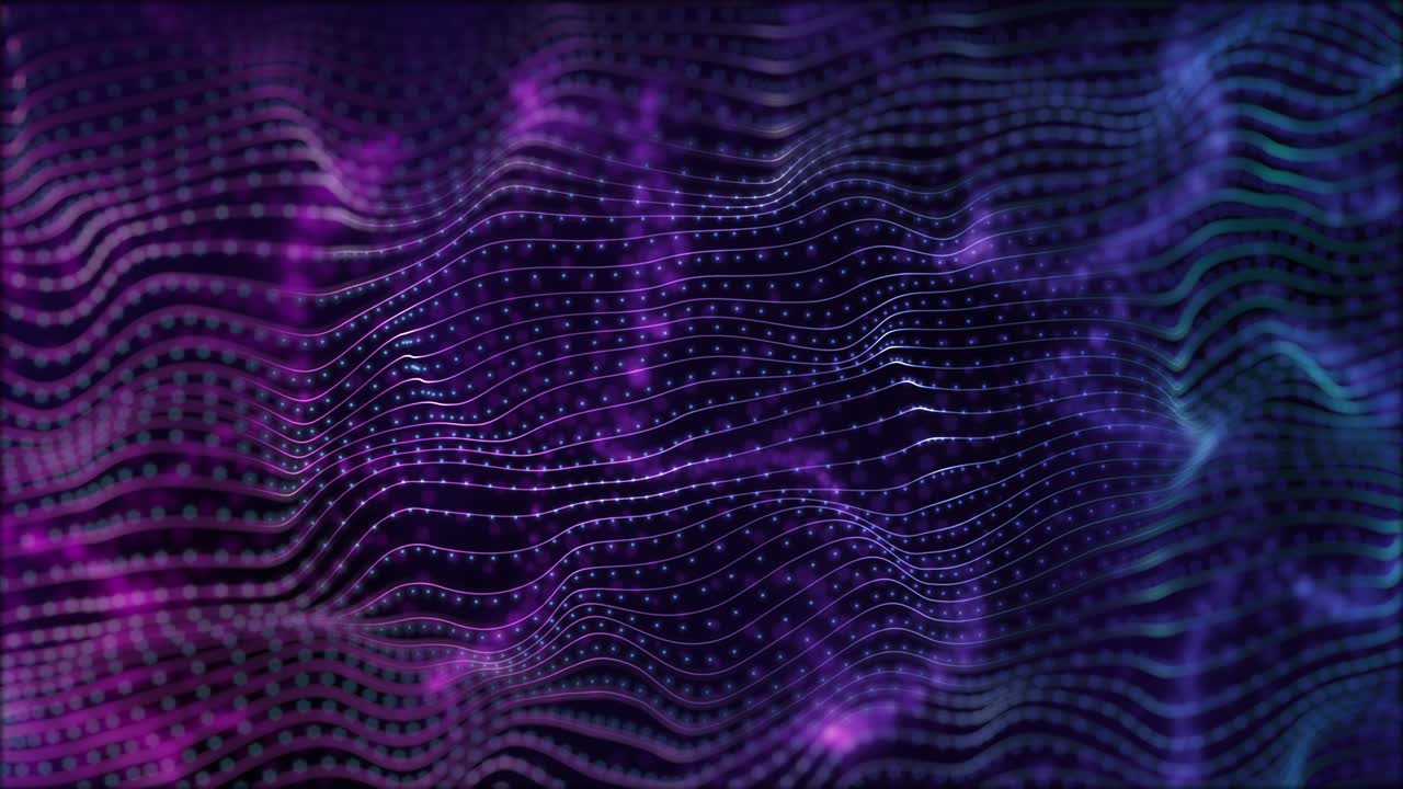 sfondo astratto futuristico ondata di linea 3d sci fi in colore viola blu