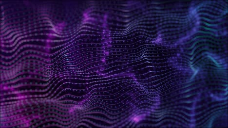 fondo abstracto futurista onda de línea 3d ciencia ficción en color azul púrpura