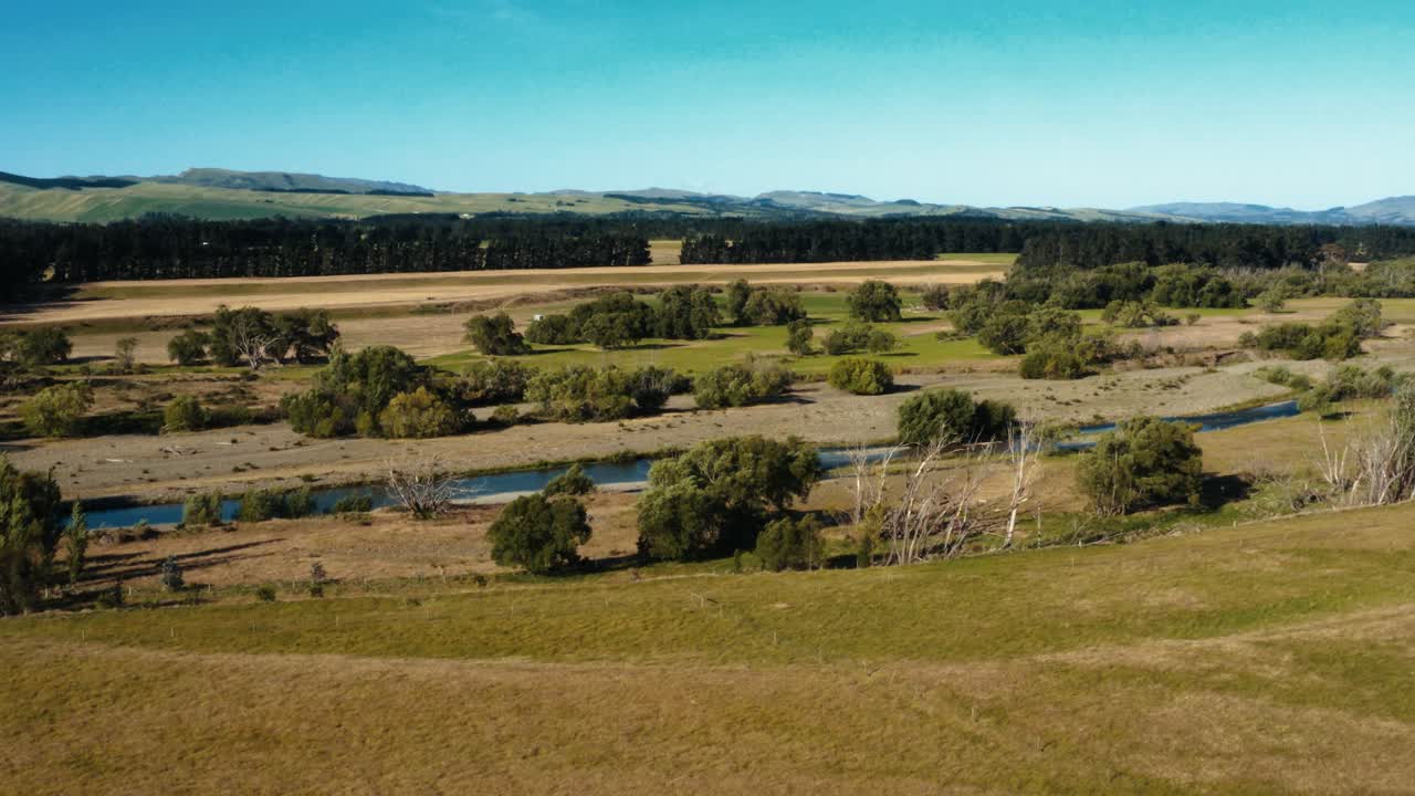 vista aérea del campo de waipara en nueva zelanda