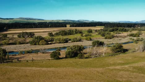 Vista-Aérea-Del-Campo-De-Waipara-En-Nueva-Zelanda