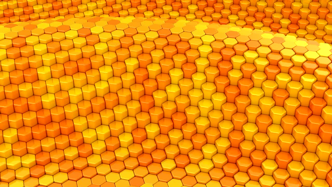 шестиугольники сформировали волну