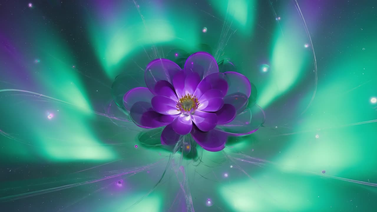 flor morada abstracta