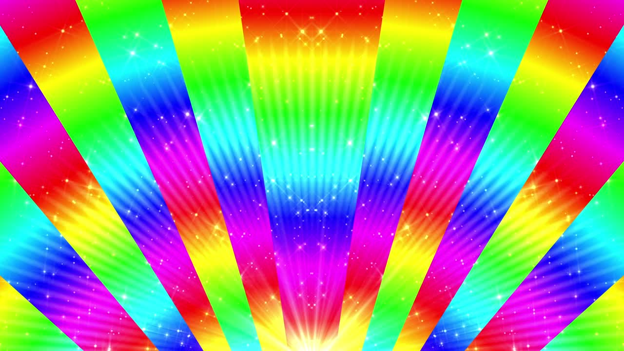 líneas curvas de arco iris de 4k. fondo en bucle