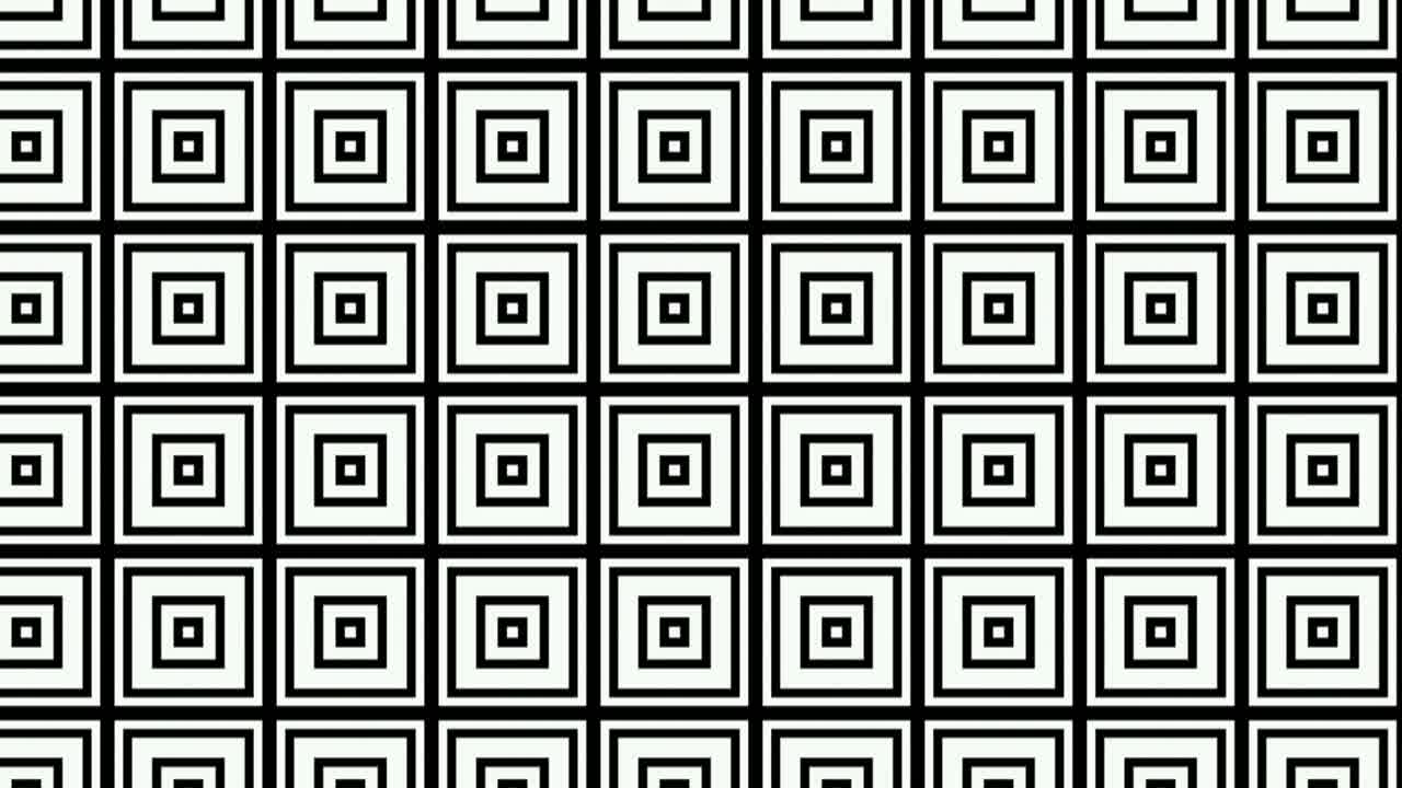 Graphic design of small cubes in black color forming a graphic mesh in panoramic motion