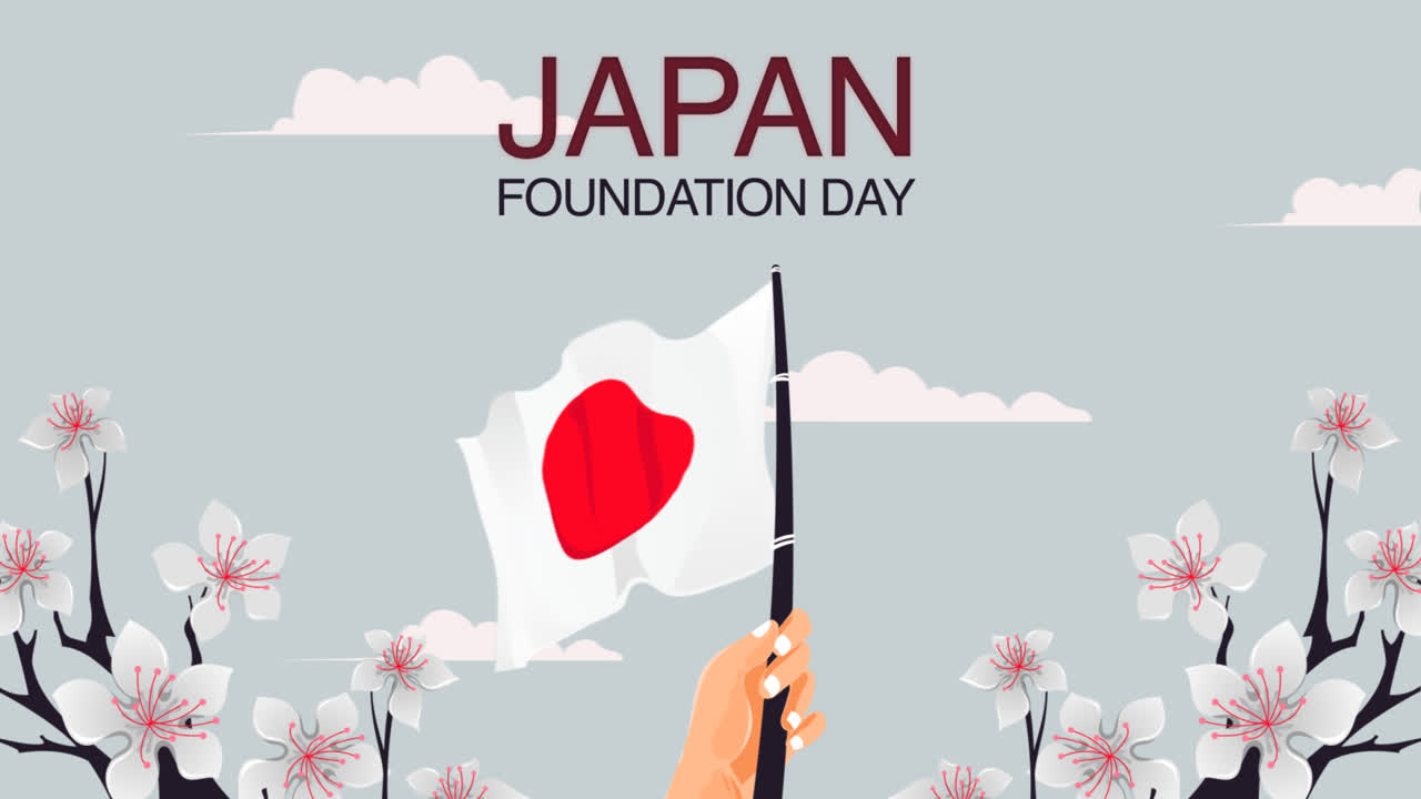 손으로 그려진 모션 그래픽 (foundation day japan)