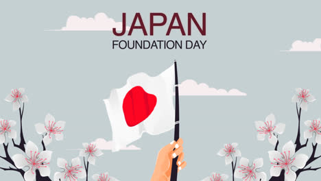 Gráfico-En-Movimiento-Del-Día-De-La-Fundación-Dibujado-A-Mano-En-Japón