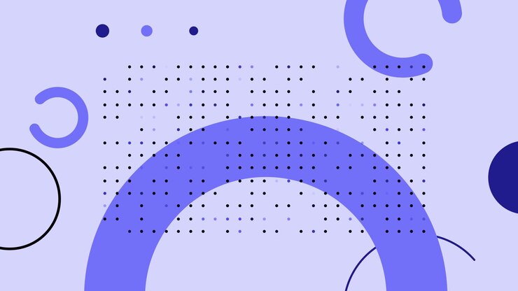 Dynamic Abstract Geometric Pattern with Moving Shapes and Dots