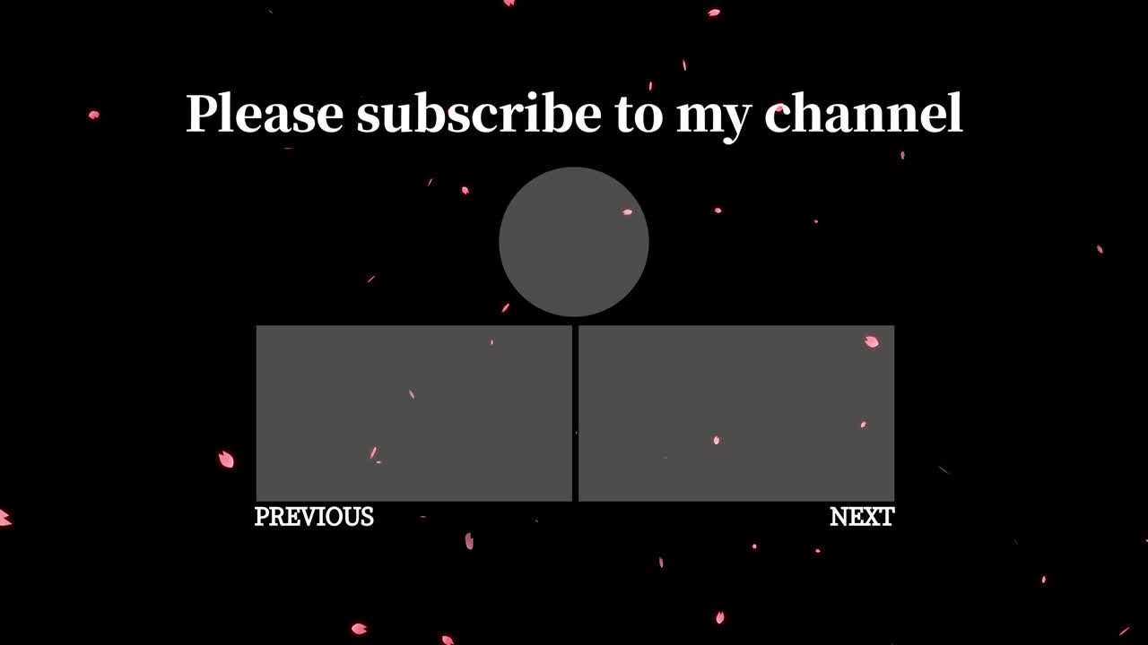 체리 꽃 잎자루 입자 끝 카드 끝 화면 모션 그래픽