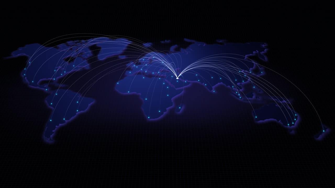 conexión global de las ciudades kuwait