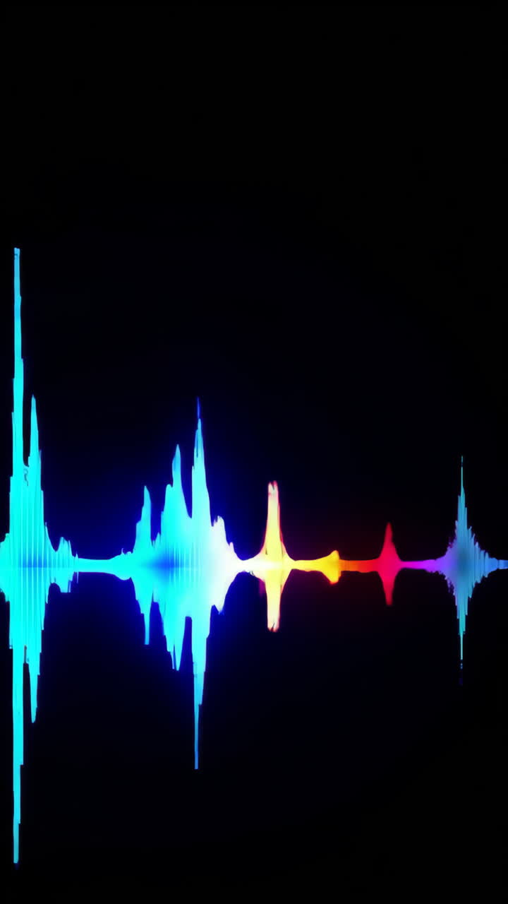 forma de onda de audio colorida