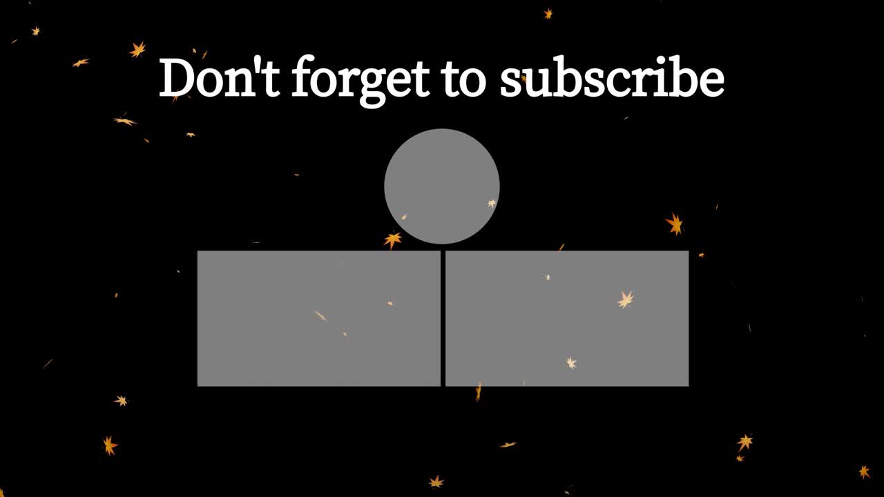 가을 잎 입자 유튜브 엔드 카드 엔딩 스크린 모션 그래픽