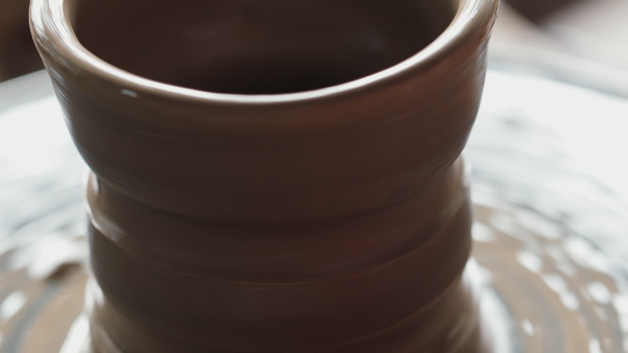Pottery On A Wheel