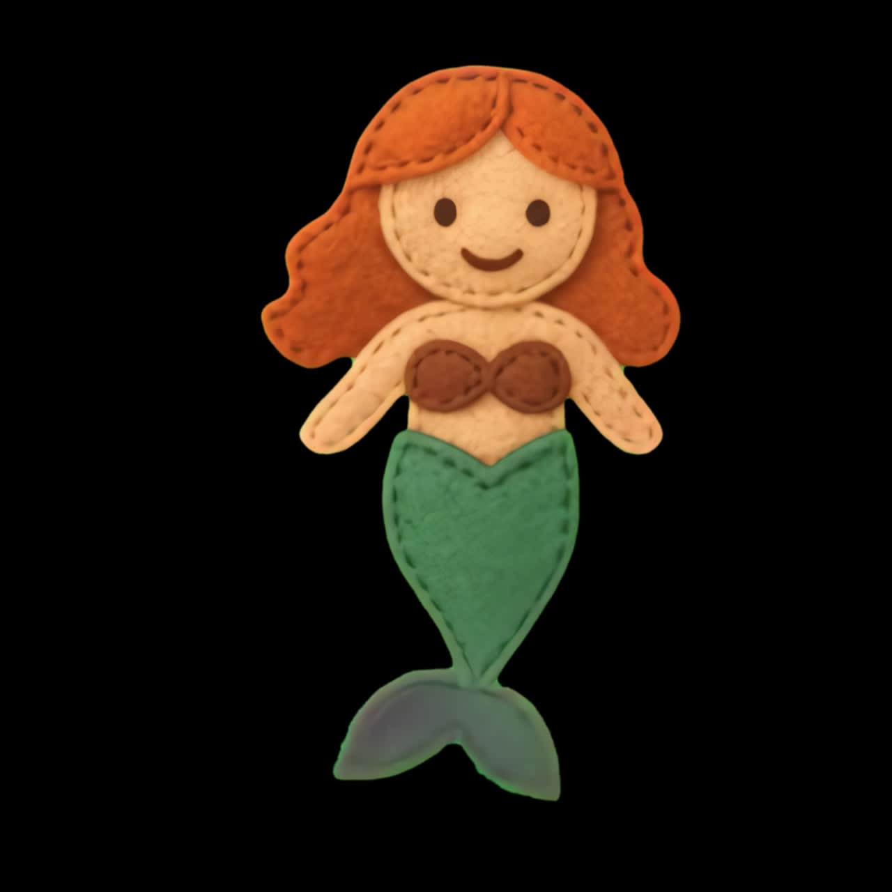 Lavoretti di feltro a forma di sirena