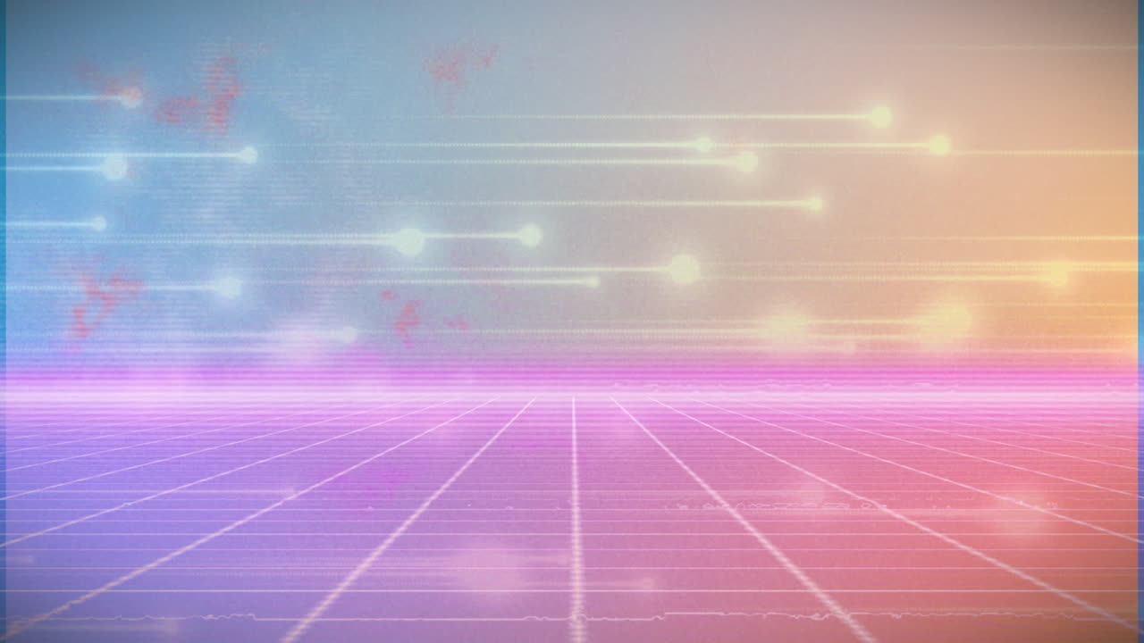 Animation of spots moving over shapes