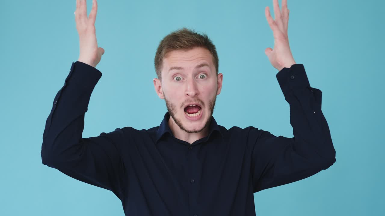 혼란스러운 남자 문제 해결 스트레스 gif 루프