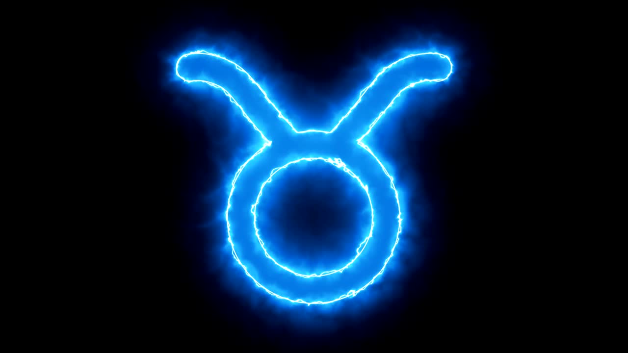 renderización en 3d del símbolo del zodiaco. fondo digital