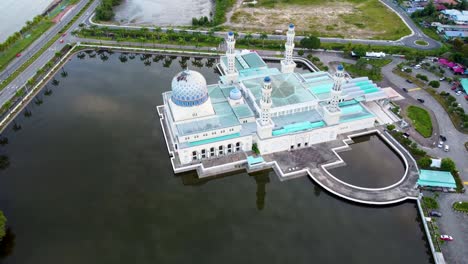 kota kinabalu city mosque in sabah, borneo, malaysia