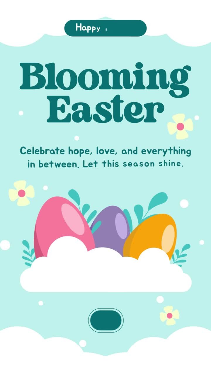 Easter Greeting Celebration Social Media After Effect