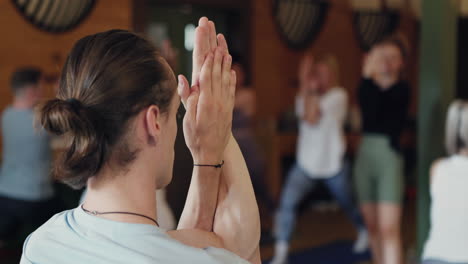 yoga class in session