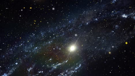 the andromeda galaxy moves in the great universe