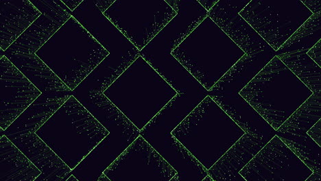elegante patrón de diamante monocromático compuesto por puntos verdes