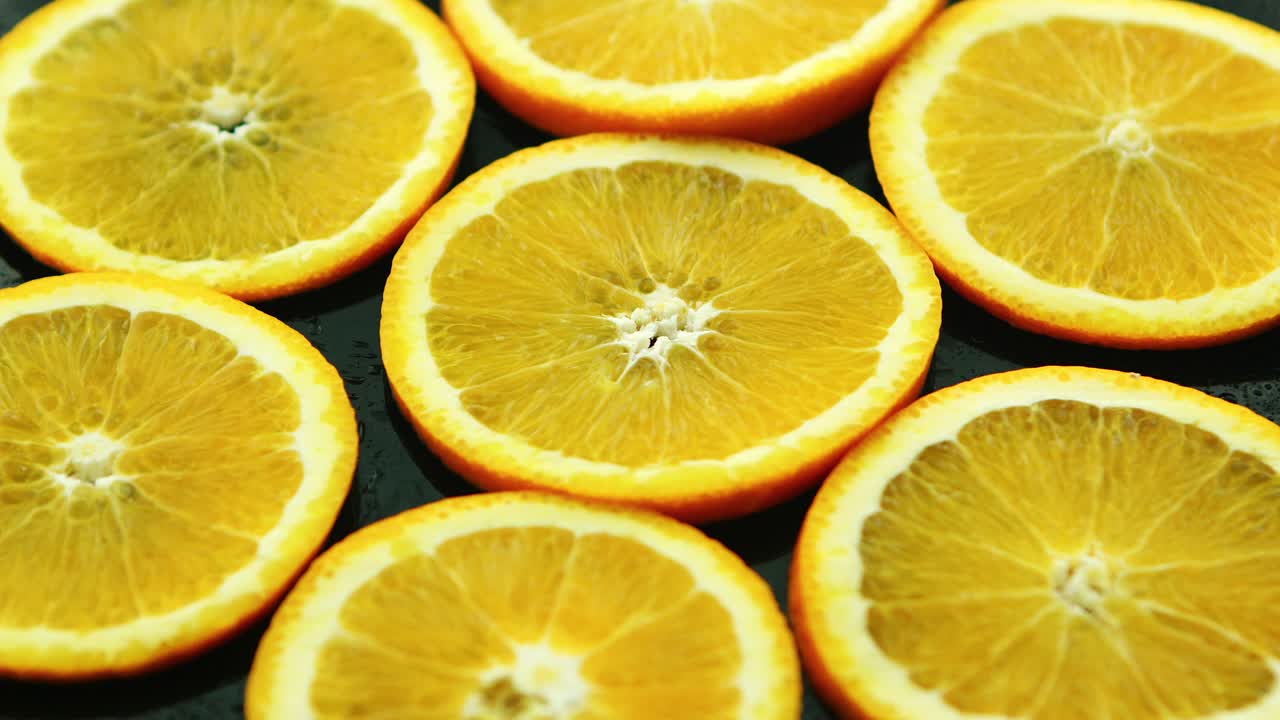 arrangement af orange cirkler