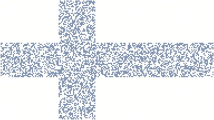 Flag of Finland (dot flag, alpha channel)