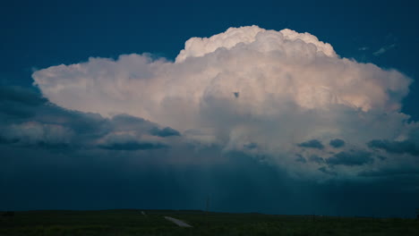 majestic storm cloud over a vast landscape