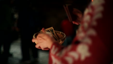 donation at a japanese event