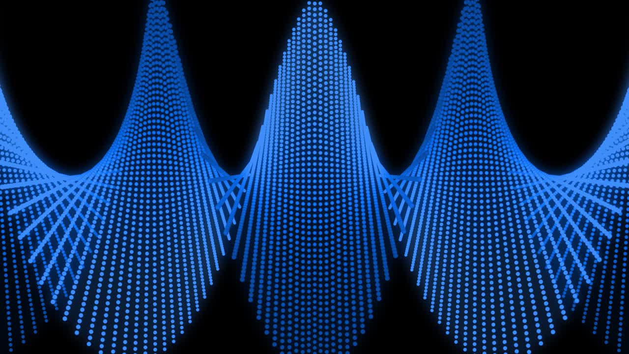 Blue color Dot Shape Pattern animation motion graphics