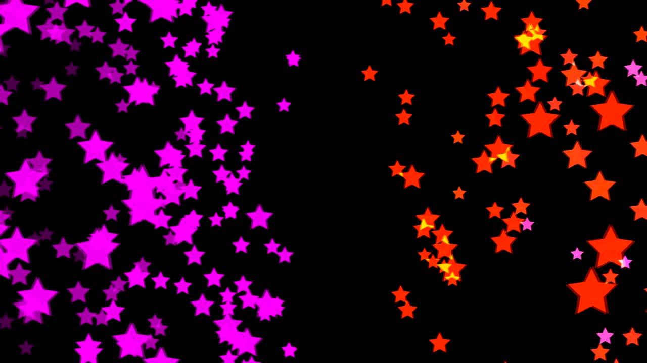 gráficos de movimiento cgi abstractos y fondo animado con estrella