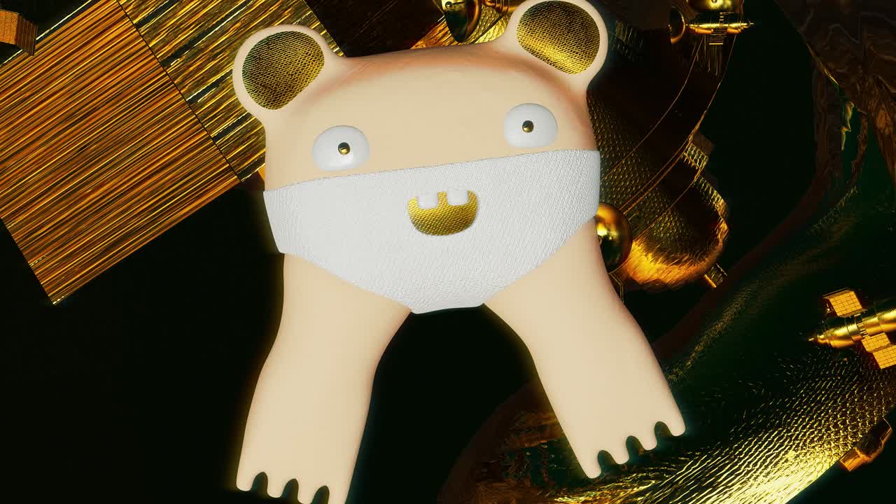 arte minimal 3d. objetos estilosos animados en el espacio de diseño geométrico. combinación de colores de moda, movimiento de bucle, video 4k.