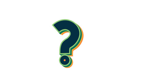 icono de signo de interrogación 3d