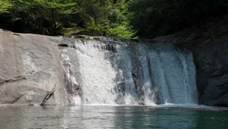 beautifully flowing todoroki falls natural scenery "zoom out"