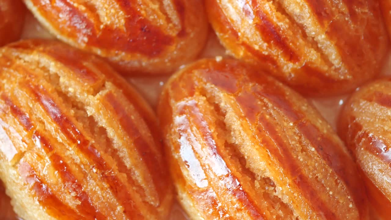 터키 맛있는 페이스트리의 클로즈업