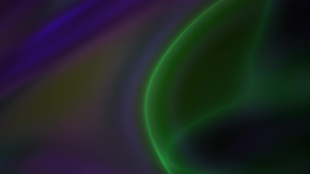 Dynamic Abstract Background with Flowing Green and Purple Gradients
