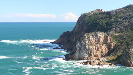 a beautiful summers day overlooking the knysna heads from a viewpoint of the indian ocean, coney glen and the estuary