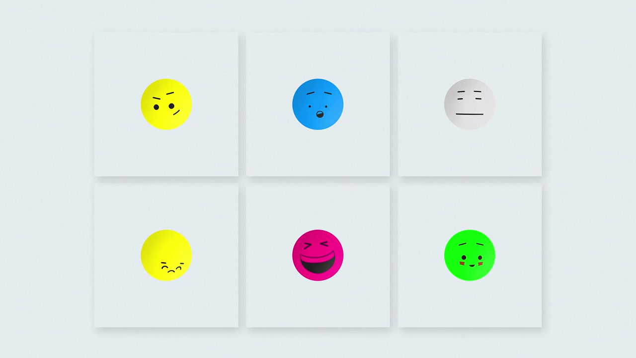 Diverse Animated 2D Emoticons and Icons Pack