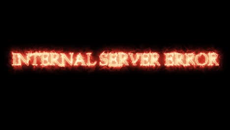 error interno del servidor escrito con fire. loop